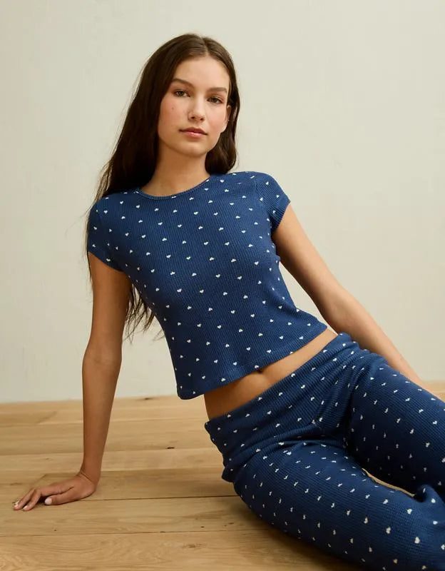 AE Luxe Plush Waffle Baby Tee