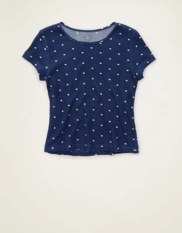 AE Luxe Plush Waffle Baby Tee