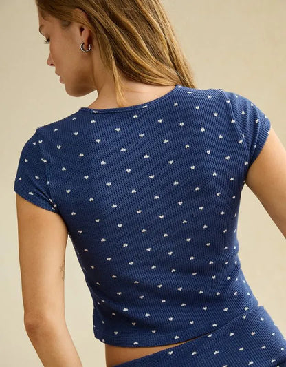 AE Luxe Plush Waffle Baby Tee
