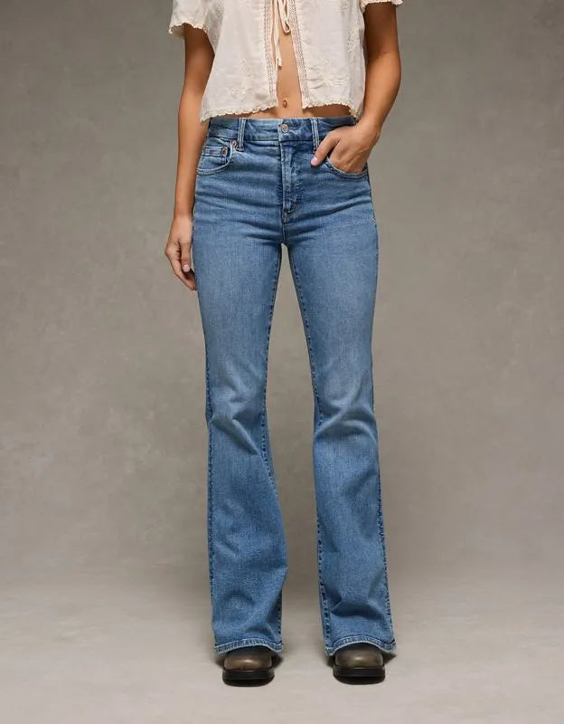 AE Super High-Waisted Flare Jean