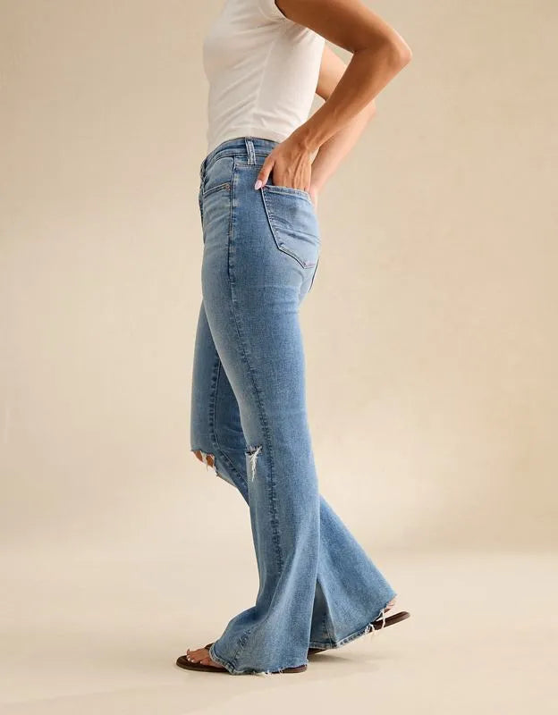 AE Super High-Waisted Flare Jean