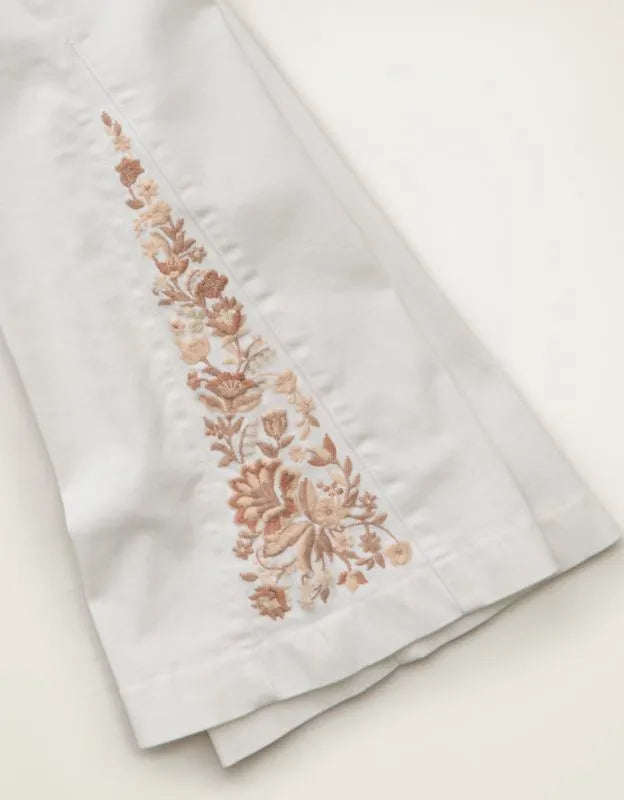 AE Super High-Waisted Embroidered Flare Jean