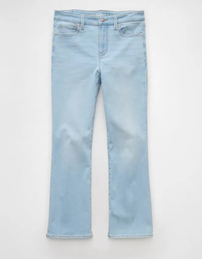 AE High-Waisted Kick Bootcut Crop Jean