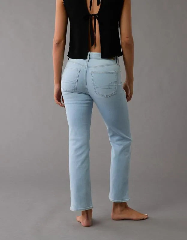 AE High-Waisted Kick Bootcut Crop Jean