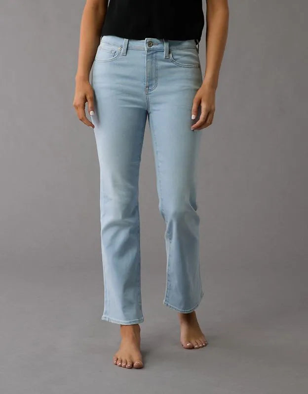 AE High-Waisted Kick Bootcut Crop Jean