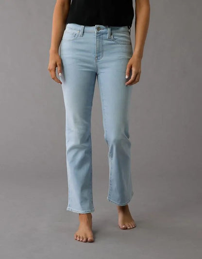 AE High-Waisted Kick Bootcut Crop Jean