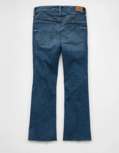 AE High-Waisted Kick Bootcut Crop Jean