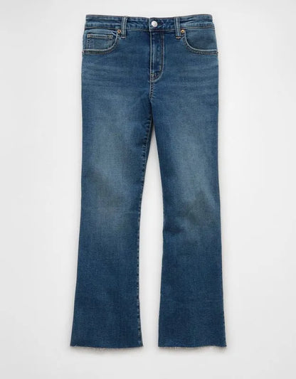 AE High-Waisted Kick Bootcut Crop Jean