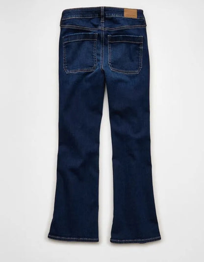 AE High-Waisted Kick Bootcut Crop Jean