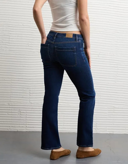 AE High-Waisted Kick Bootcut Crop Jean