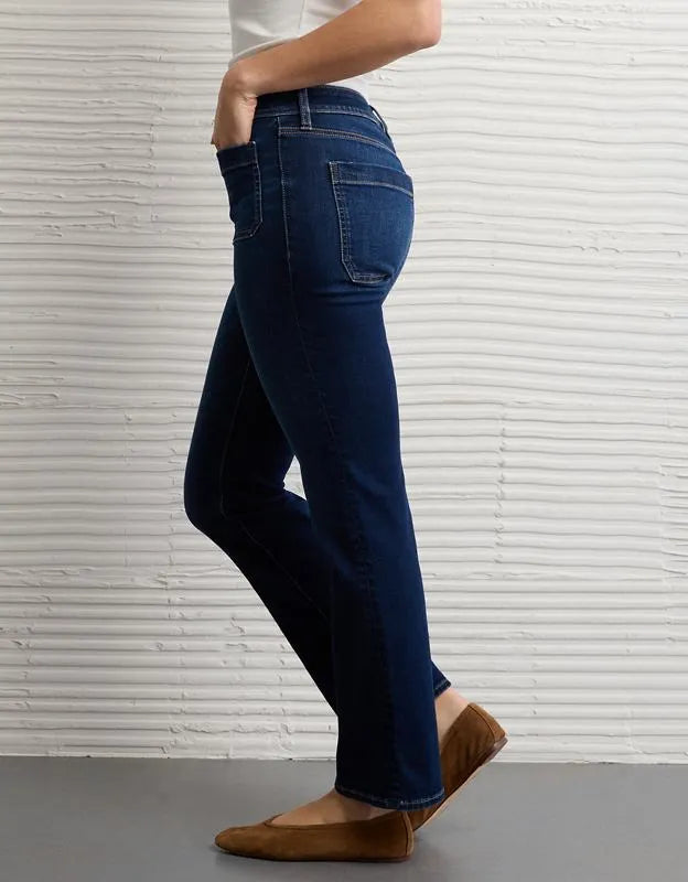 AE High-Waisted Kick Bootcut Crop Jean