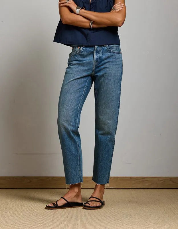 AE77 Premium Straight Ankle Jean