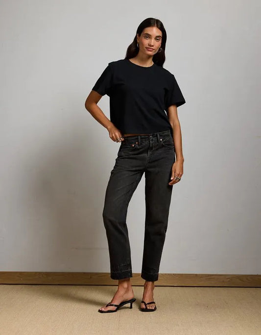 AE77 Premium Straight Ankle Jean
