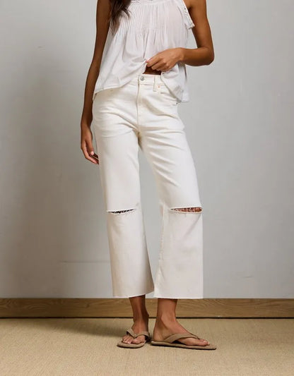 AE77 Premium Bootcut Crop Jean