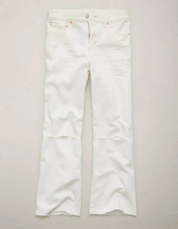 AE77 Premium Bootcut Crop Jean