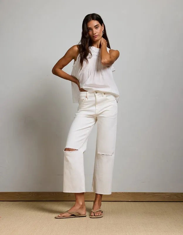 AE77 Premium Bootcut Crop Jean