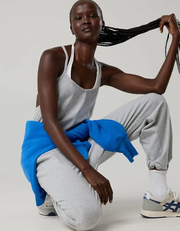 OFFLINE By Aerie OG Cotton Racerback Jumpsuit