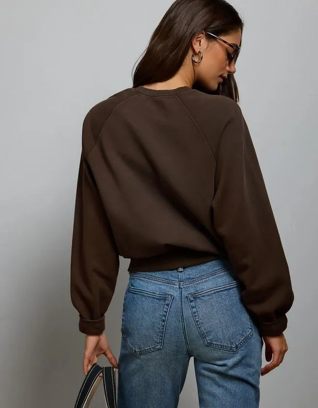 AE77 Lightweight Terry Fleece Raglan Sweatshirt