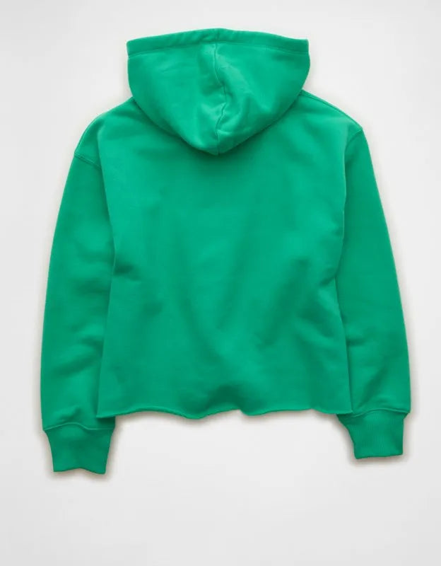AE Everyday Luxe Cut-Off Hoodie