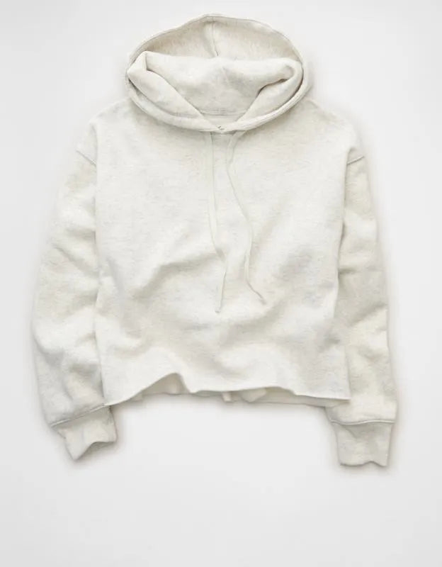 AE Everyday Luxe Cut-Off Hoodie