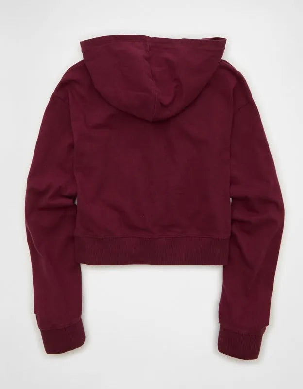 AE Cropped Zip-Up Hoodie