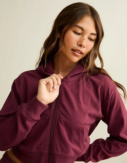 AE Cropped Zip-Up Hoodie