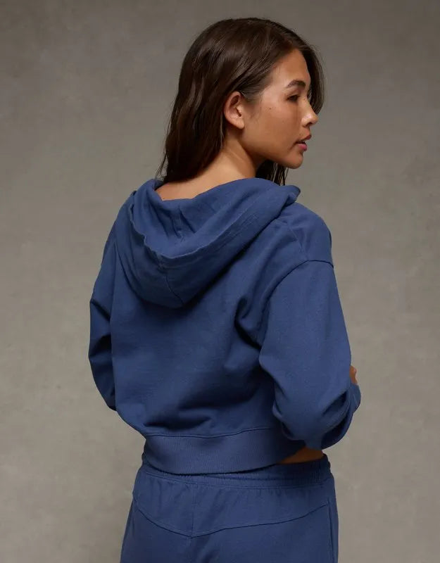 AE Cropped Zip-Up Hoodie