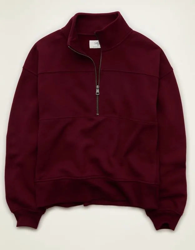 AE Everyday Luxe Quarter-Zip Sweatshirt