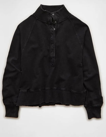 AE Big Hug Fleece Henley Sweatshirt
