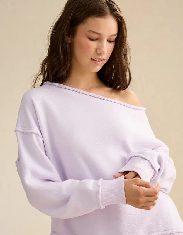 AE On a Roll Off-the-Shoulder Sweatshirt