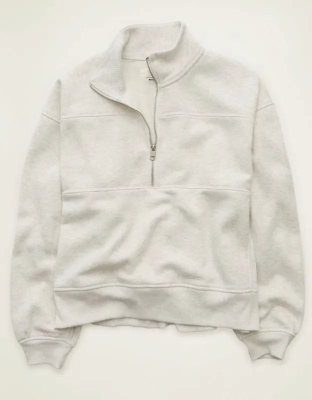 AE Everyday Luxe Quarter-Zip Sweatshirt