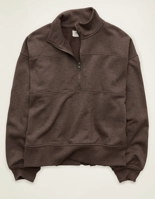 AE Everyday Luxe Quarter-Zip Sweatshirt