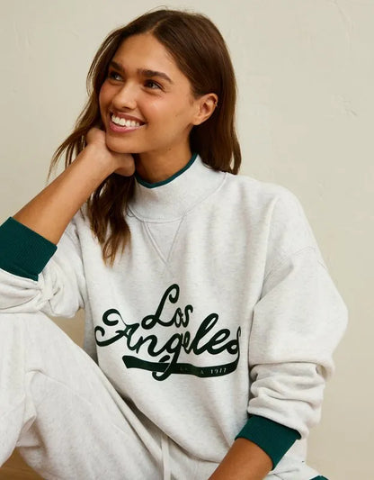 AE Everyday Luxe Mock Neck Sweatshirt