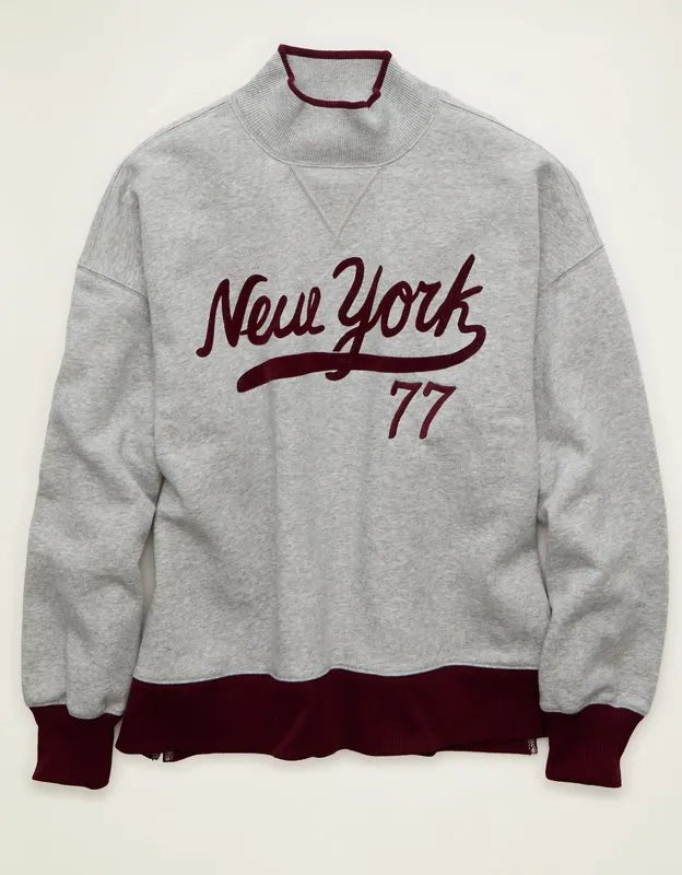 AE Everyday Luxe Mock Neck Sweatshirt