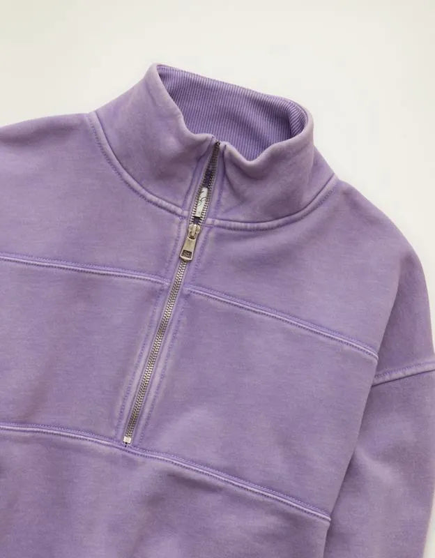 AE Everyday Luxe Quarter-Zip Sweatshirt
