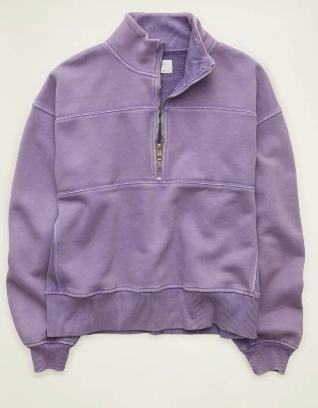 AE Everyday Luxe Quarter-Zip Sweatshirt