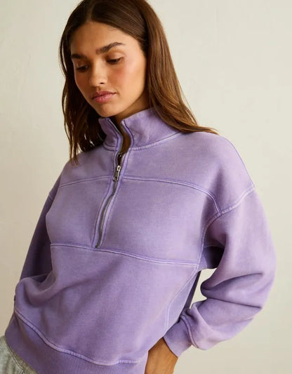 AE Everyday Luxe Quarter-Zip Sweatshirt