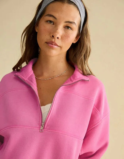 AE Everyday Luxe Quarter-Zip Sweatshirt