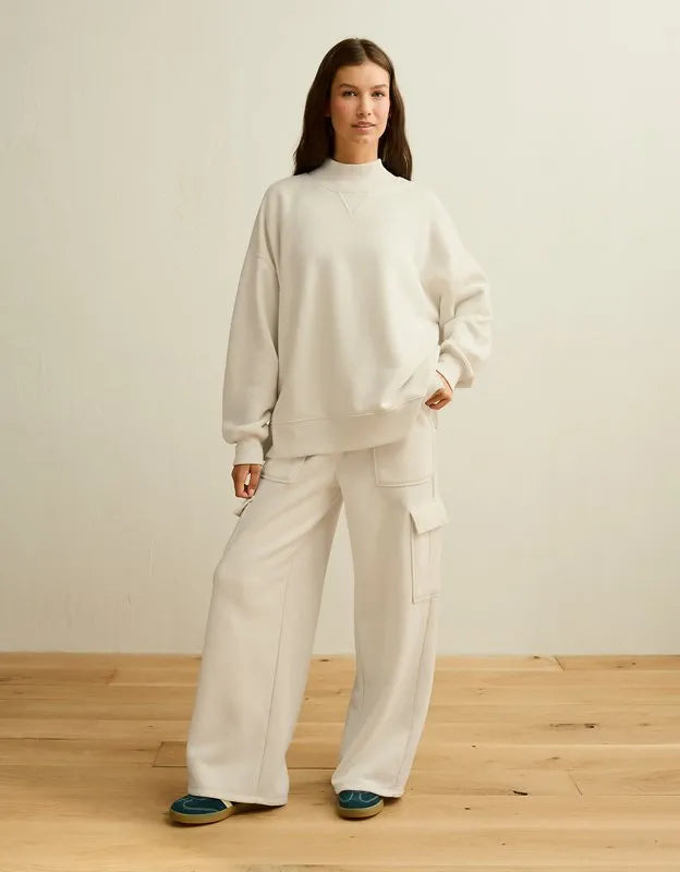 AE Everyday Luxe Mock Neck Sweatshirt