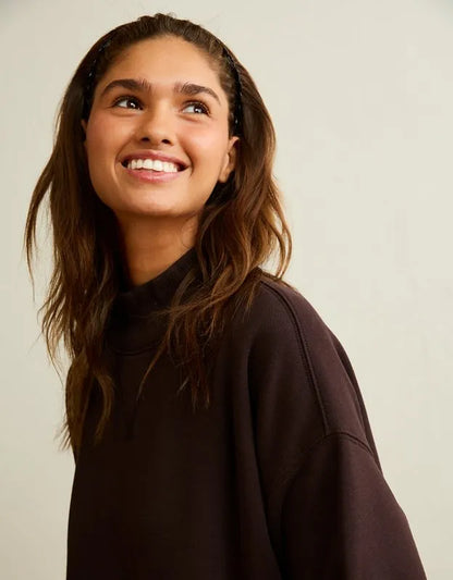 AE Everyday Luxe Mock Neck Sweatshirt