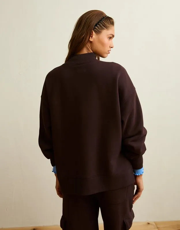 AE Everyday Luxe Mock Neck Sweatshirt