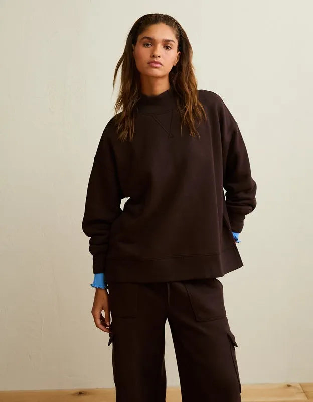 AE Everyday Luxe Mock Neck Sweatshirt