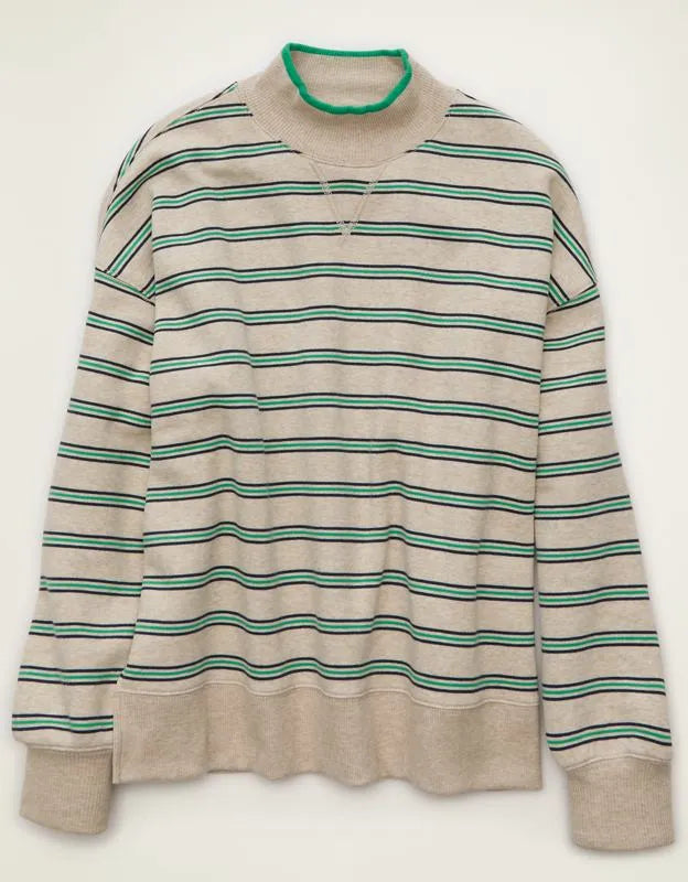 AE Everyday Luxe Mock Neck Sweatshirt