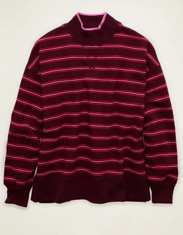 AE Everyday Luxe Mock Neck Sweatshirt
