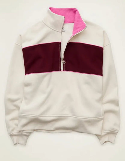 AE Everyday Luxe Quarter-Zip Sweatshirt