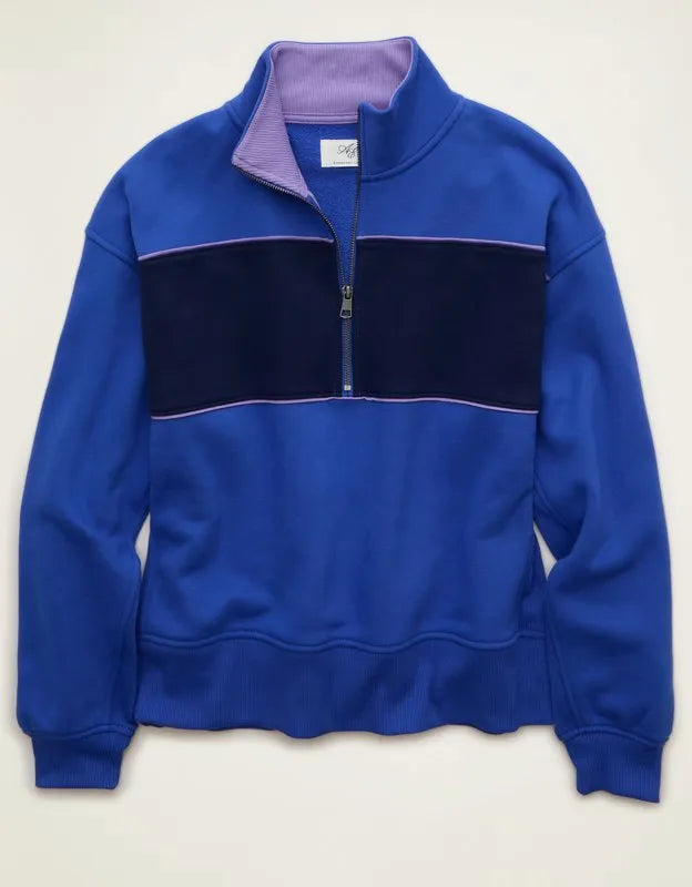 AE Everyday Luxe Quarter-Zip Sweatshirt
