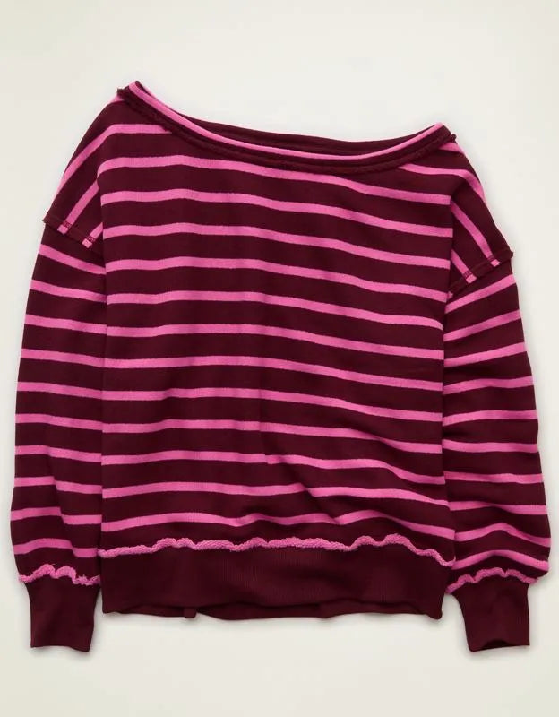 AE Dreamy Fleece Off-the-Shoulder Sweatshirt
