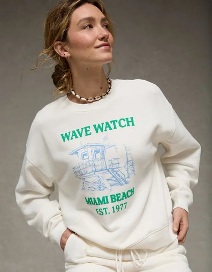 AE Graphic Crew Neck Sweatshirt