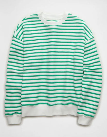 AE Textured Crew Neck Sweatshirt