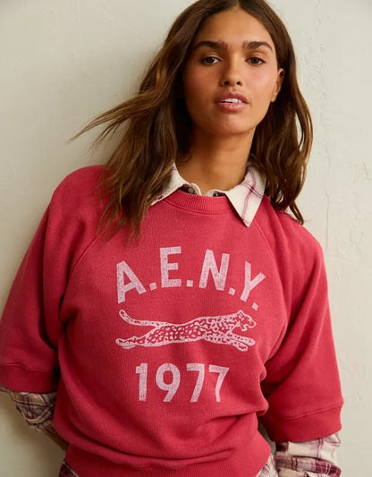 AE Campus Short-Sleeve Sweatshirt